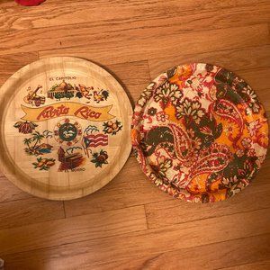 Two Wooden Plates